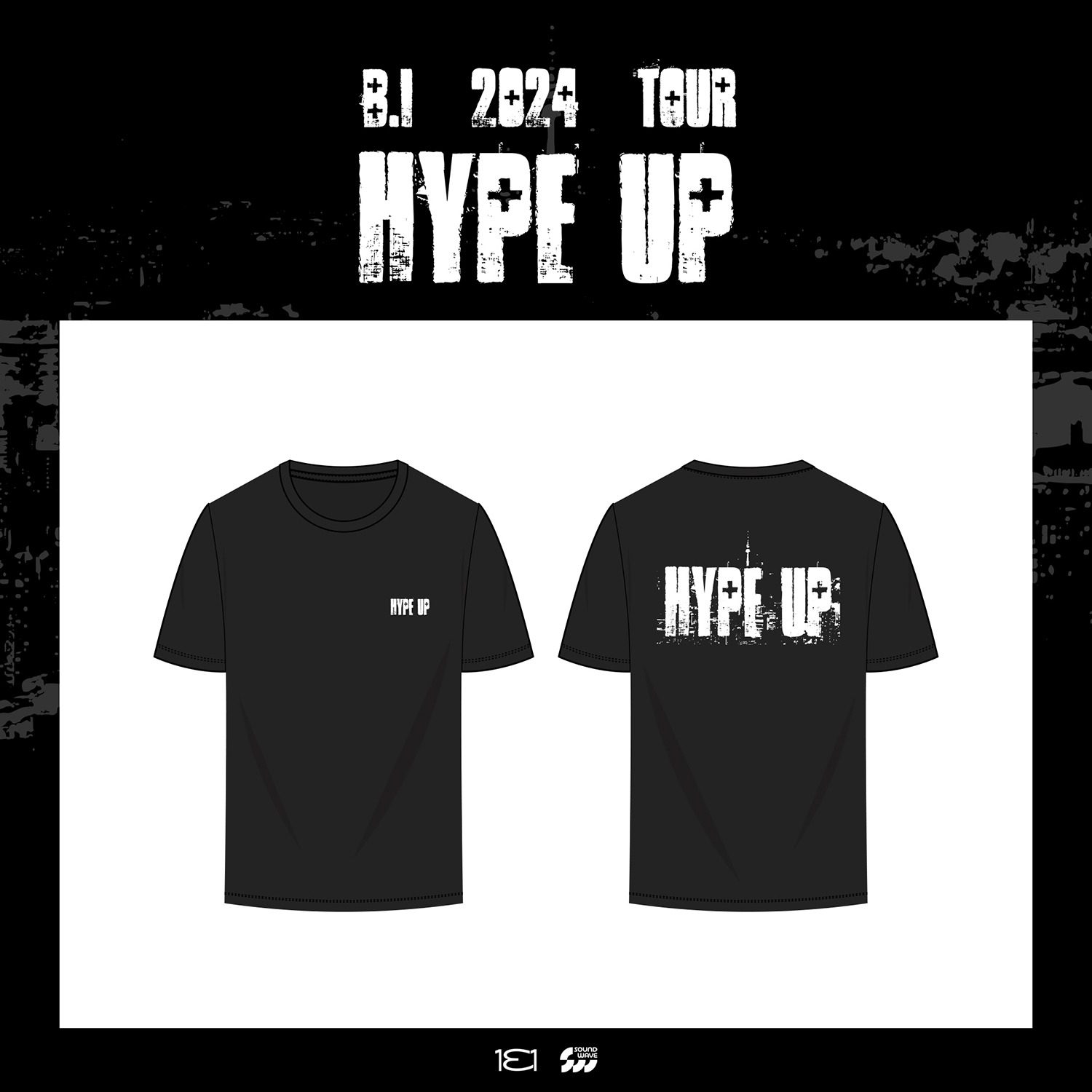 비아이 B.I 2024 TOUR CONCERT [HYPE UP] 티셔츠